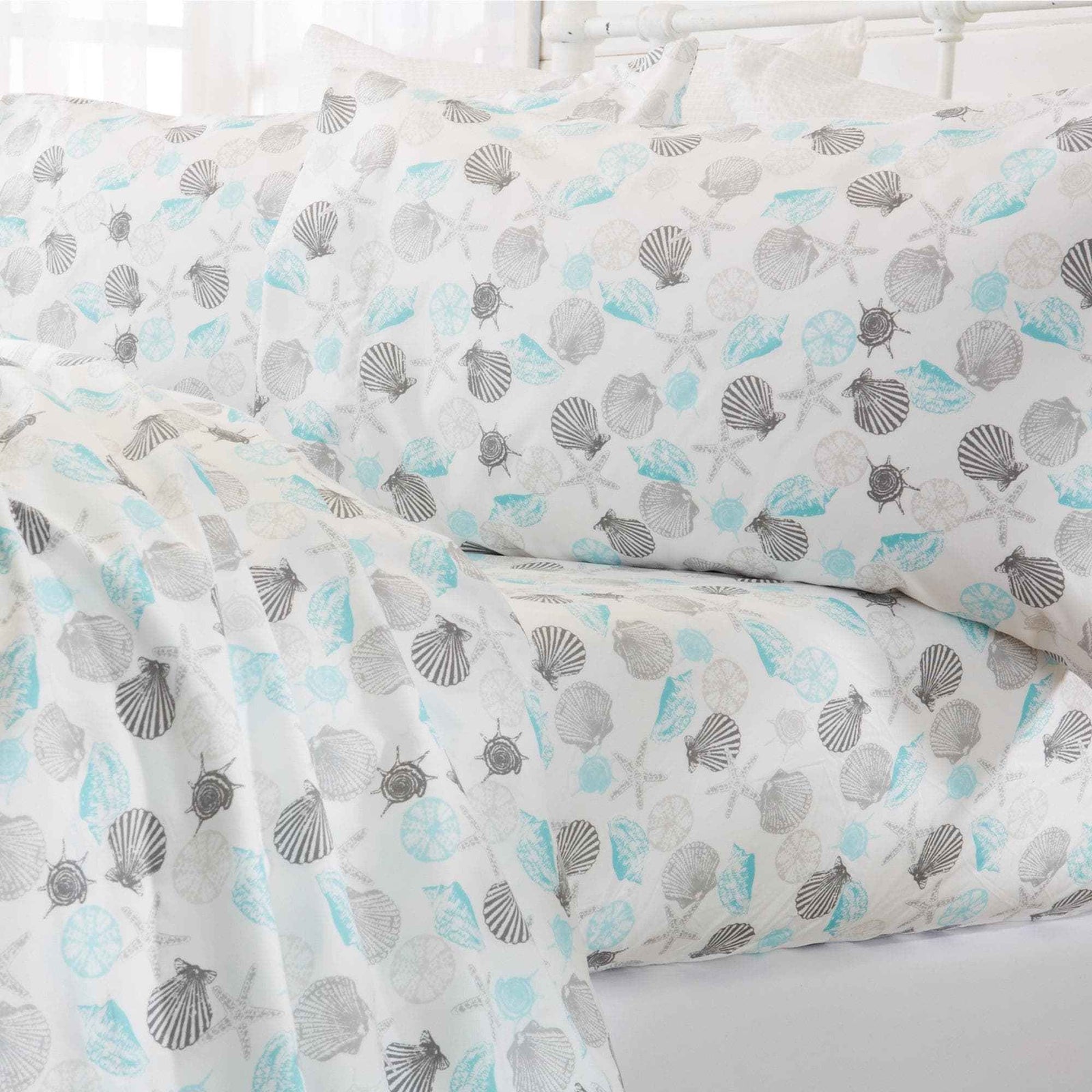 4-Piece Coastal Microfiber Sheet - Newport Collection