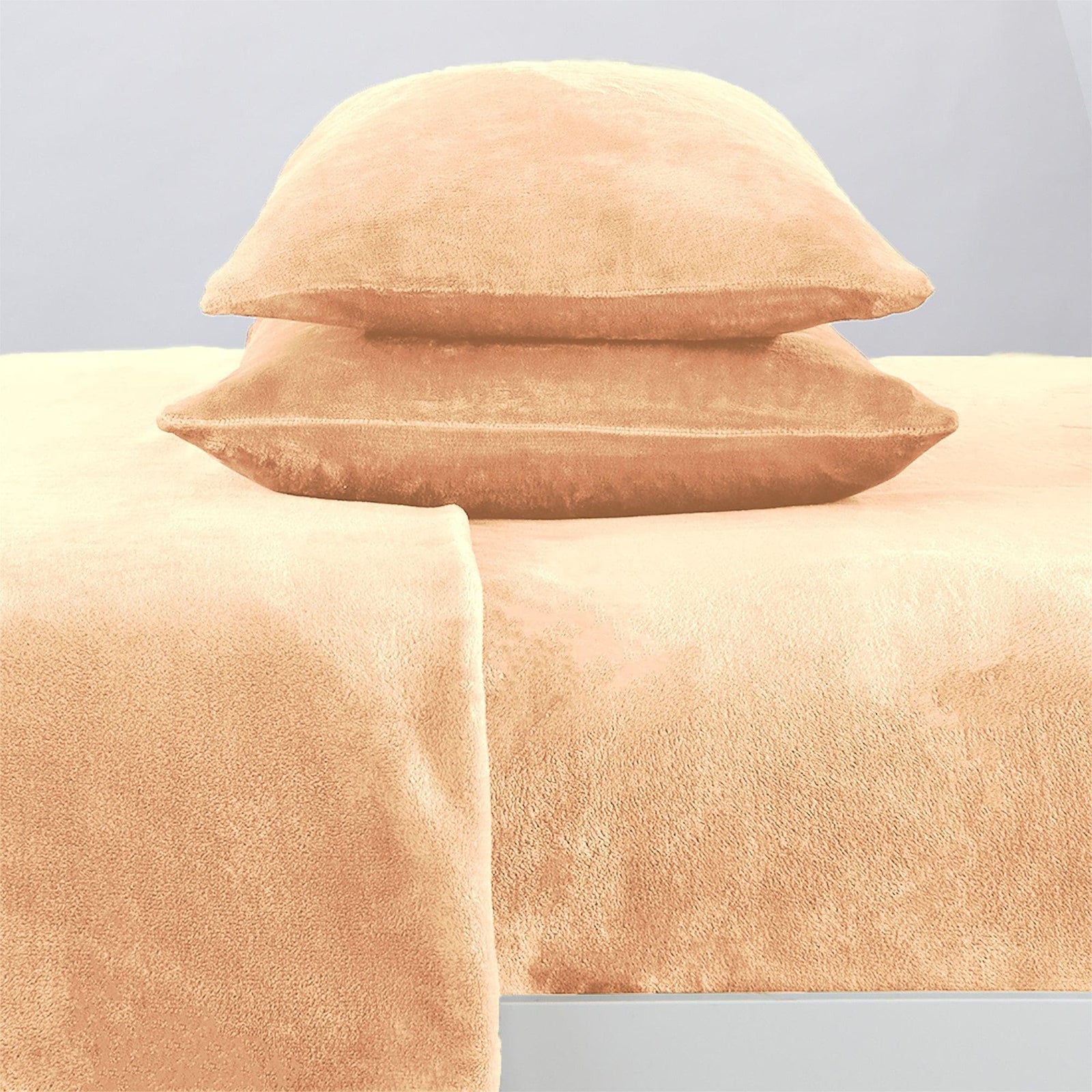 4-Piece Solid Jewel-Toned Plush Sheet - Velvet Luxe Collection