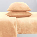 4-Piece Solid Jewel-Toned Plush Sheet - Velvet Luxe Collection