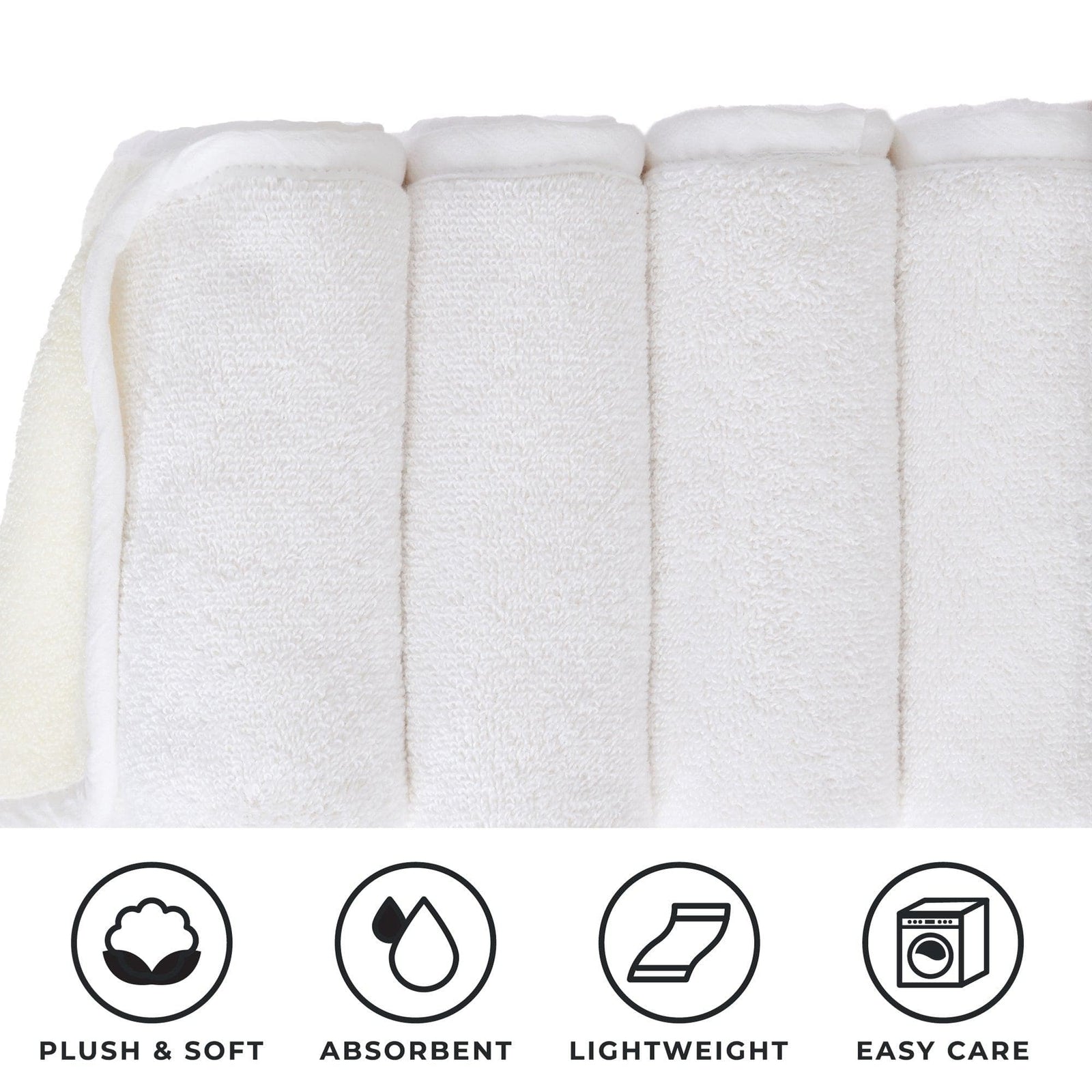 4 Pack Two-Toned Hand Towel - Vanessa Collection