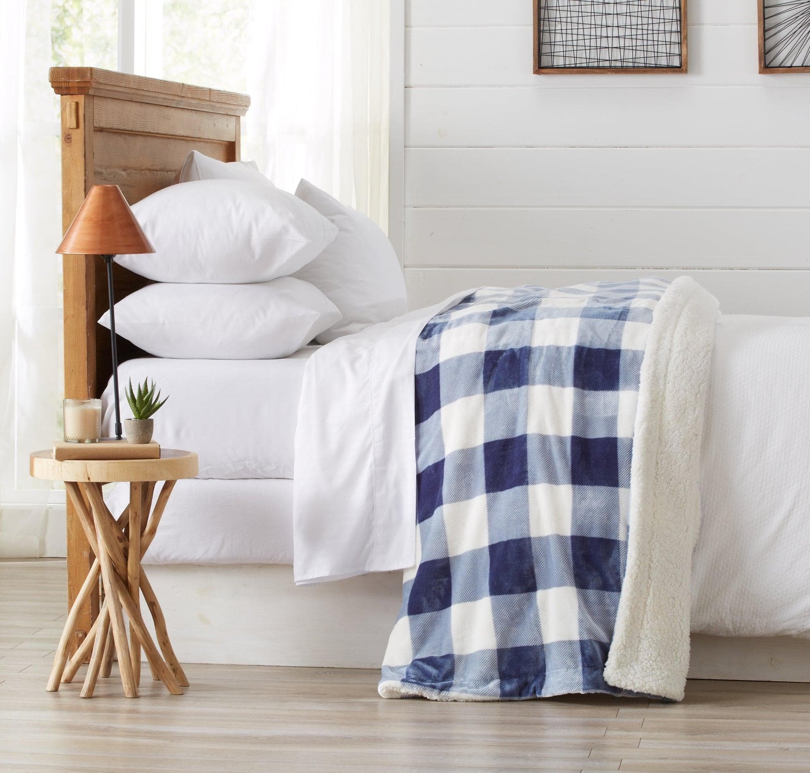 Velvet Plush Sherpa Luxury Bed Blanket - Cielo Collection