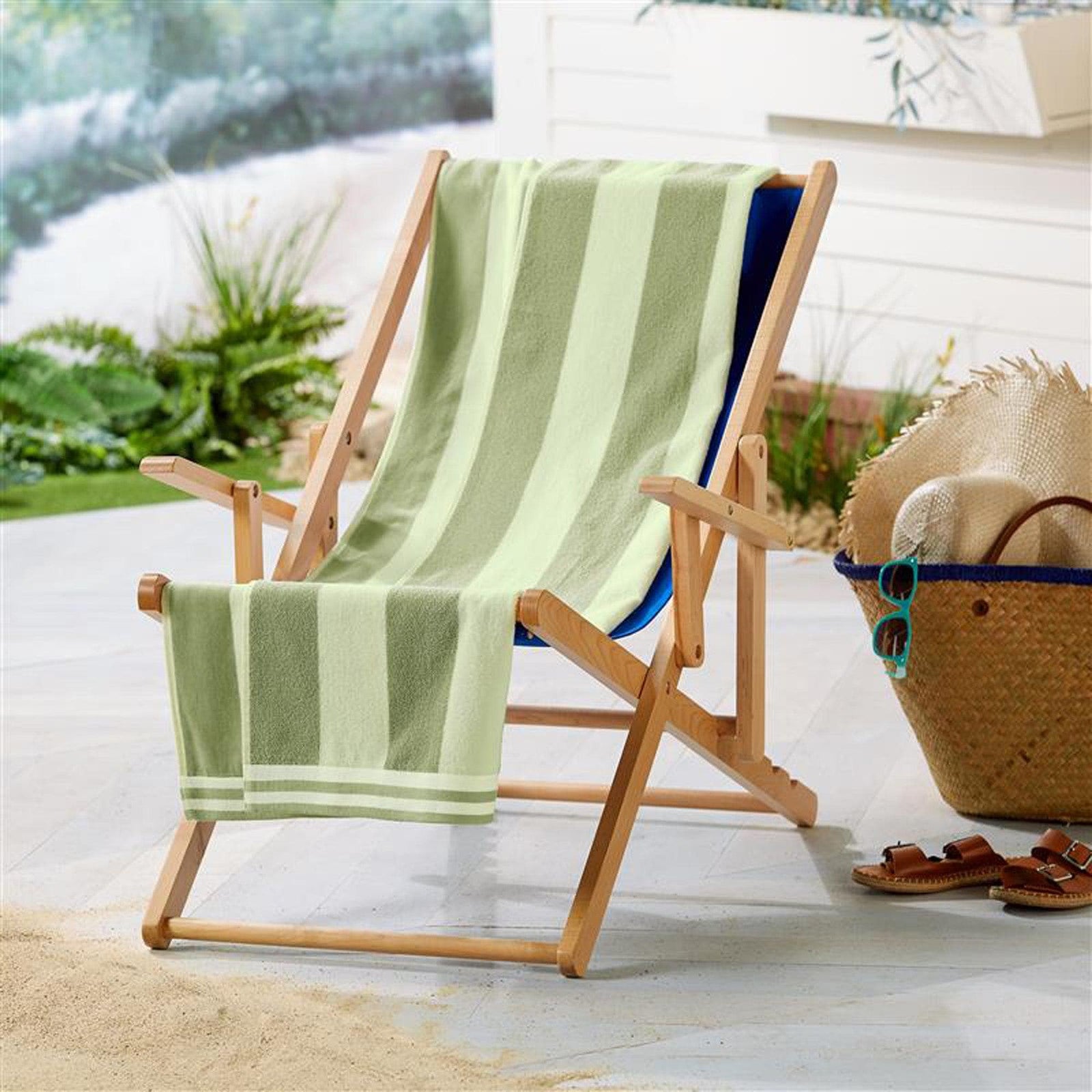 Oversized Striped Cabana Beach Towel - Edgartown Collection