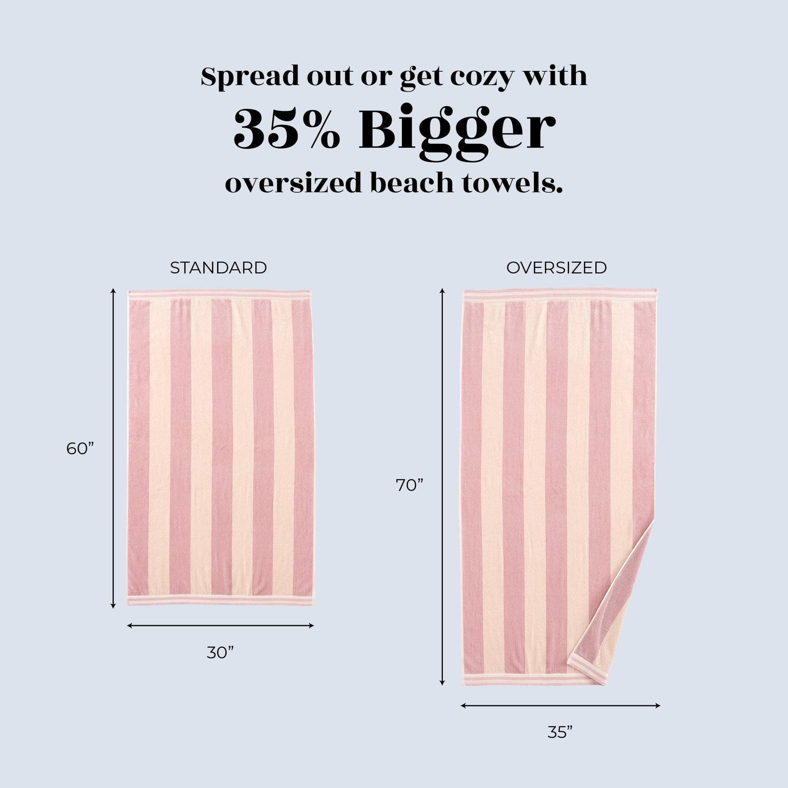 Oversized Striped Cabana Beach Towel - Edgartown Collection