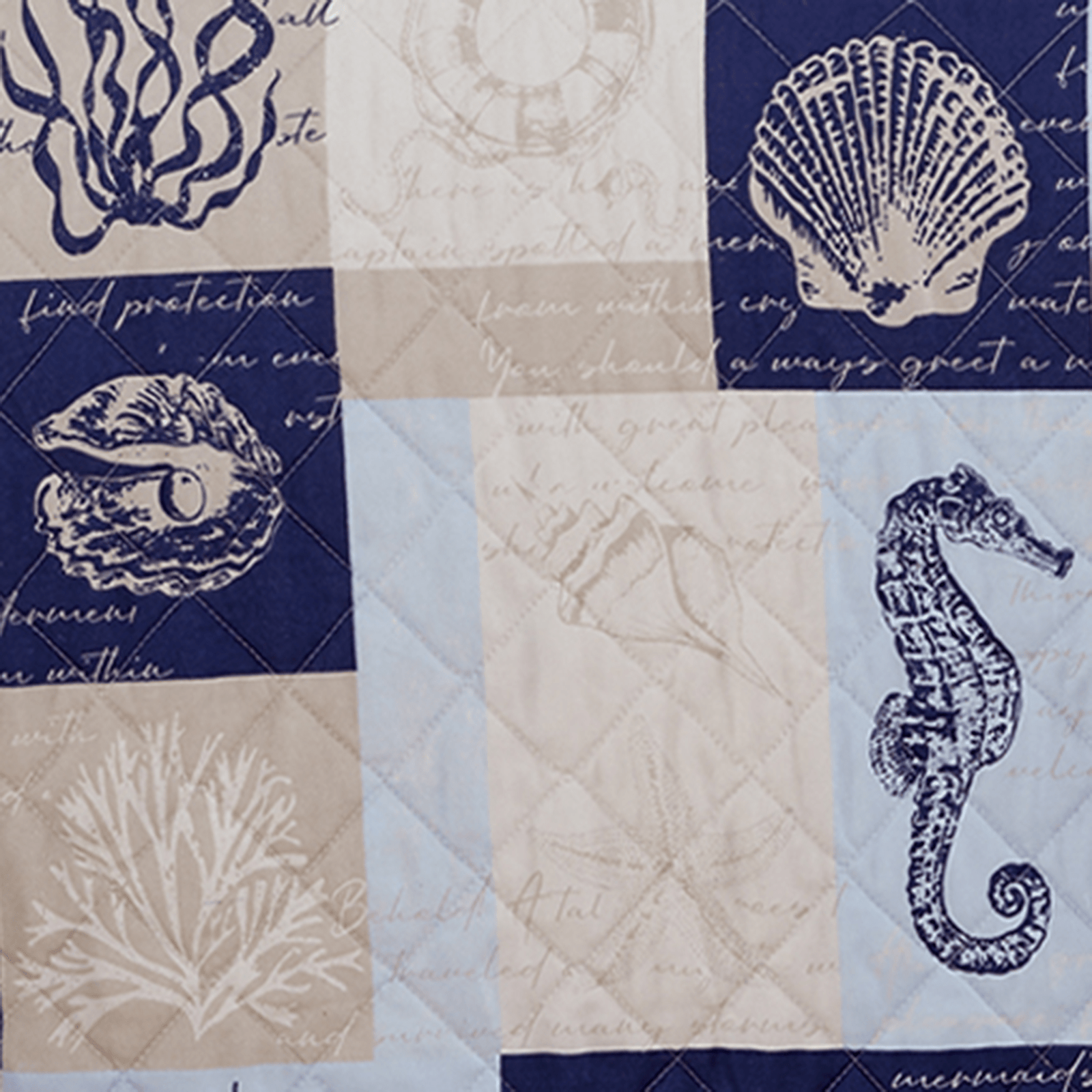 Seaside Patchwork Coastal Quilt Set - Caspian Collection