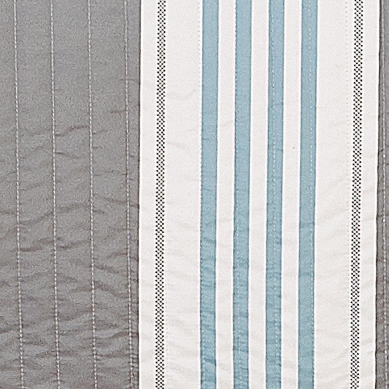 Striped Coral Quilt Set - St. Croix Collection