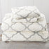 4-Piece Printed Plush Sheet - Velvet Luxe Lattice Collection