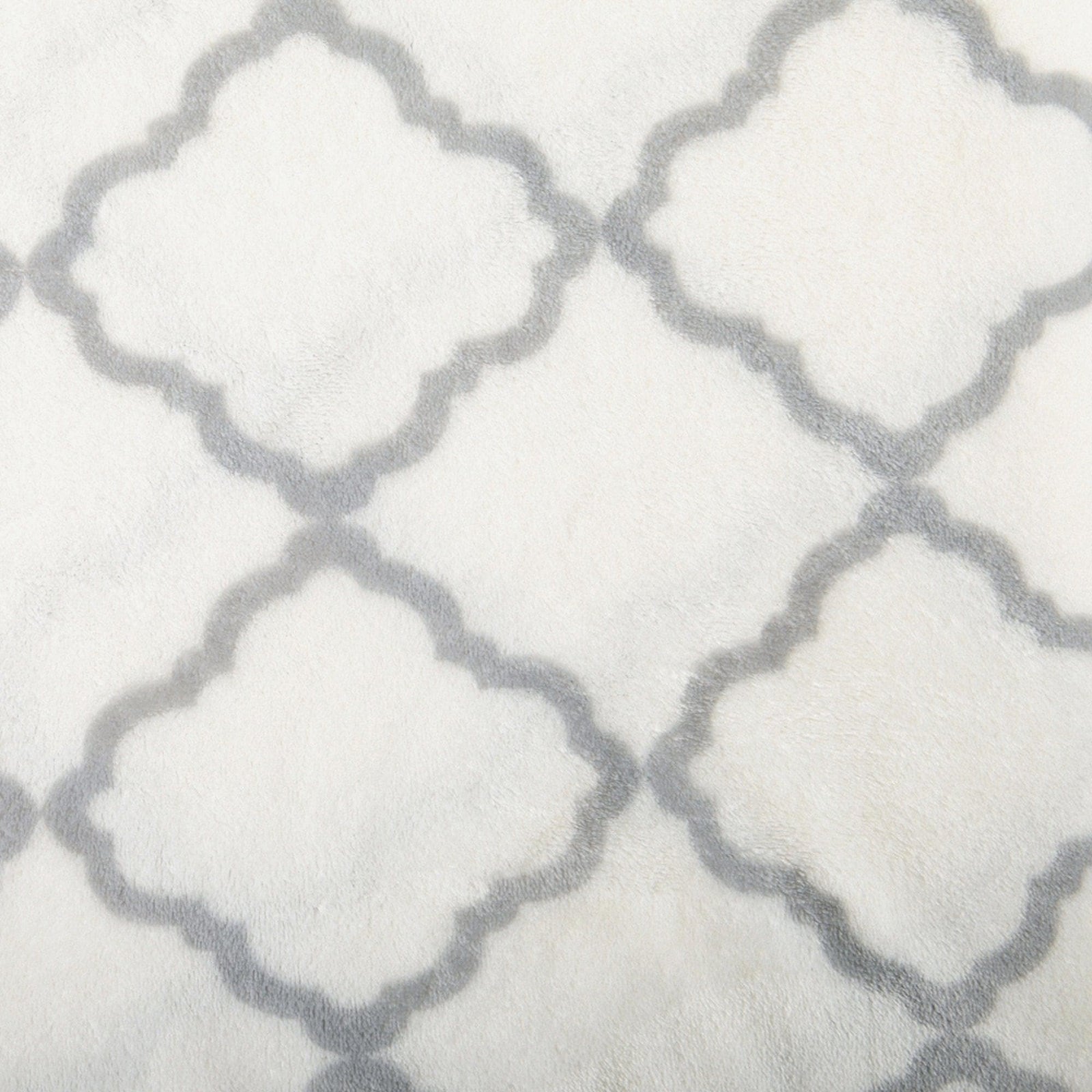 4-Piece Printed Plush Sheet - Velvet Luxe Lattice Collection