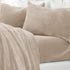 4-Piece Solid Plush Sheet - Velvet Luxe Collection