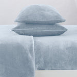 4-Piece Solid Plush Sheet - Velvet Luxe Collection