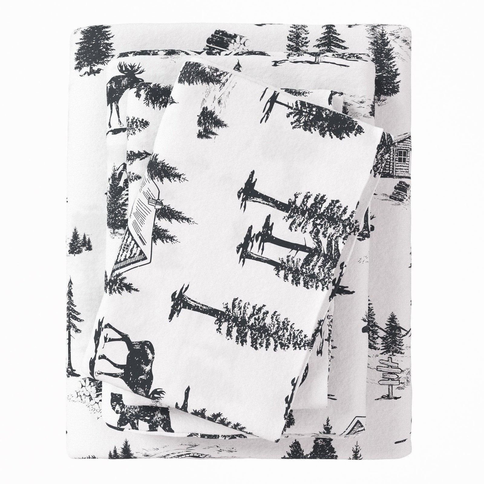 4-Piece Turkish Cotton Flannel Sheet - Lakeview Collection