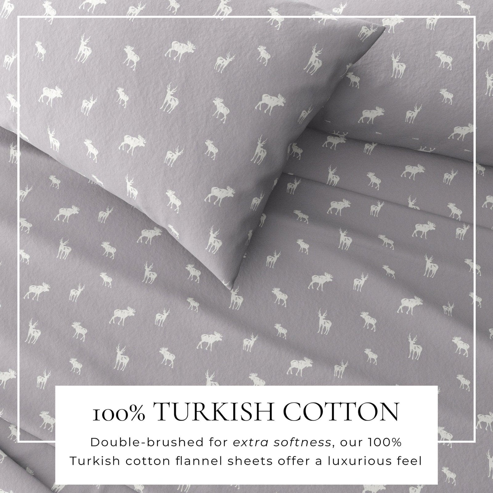 4-Piece Turkish Cotton Flannel Sheet - Lakeview Collection