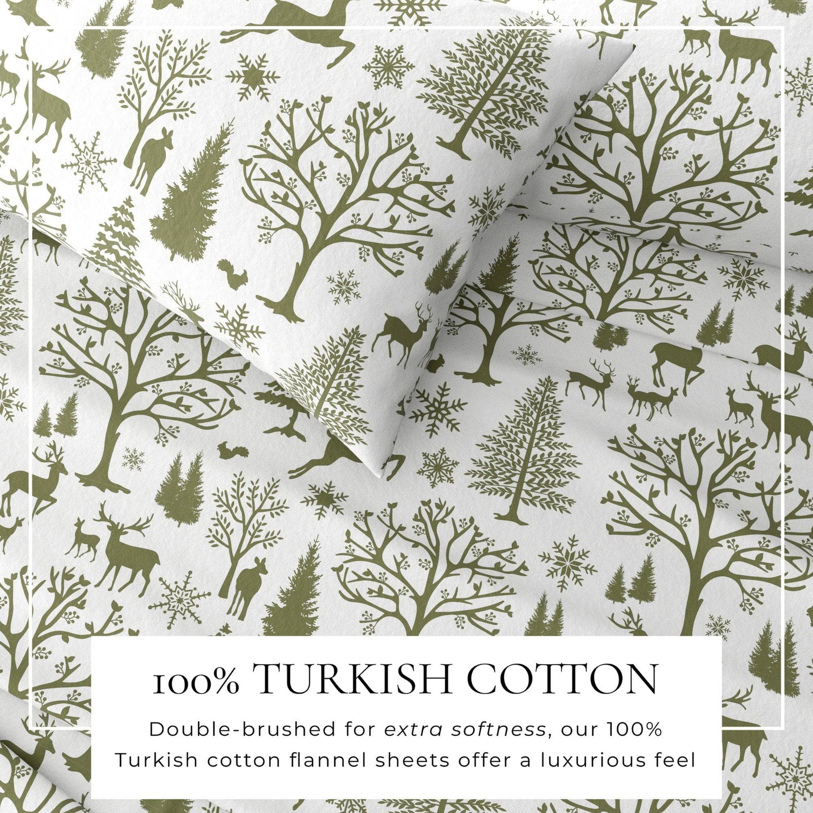 4-Piece Turkish Cotton Flannel Sheet - Lakeview Collection