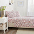4 Piece Watercolor Floral Microfiber Sheet - Delia Collection