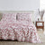 4 Piece Watercolor Floral Microfiber Sheet - Delia Collection