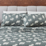 4-Piece Lodge Microfiber Sheet - Mountain Ridge Collection