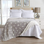 Velvet Plush Sherpa Luxury Bed Blanket - Kinsley Collection