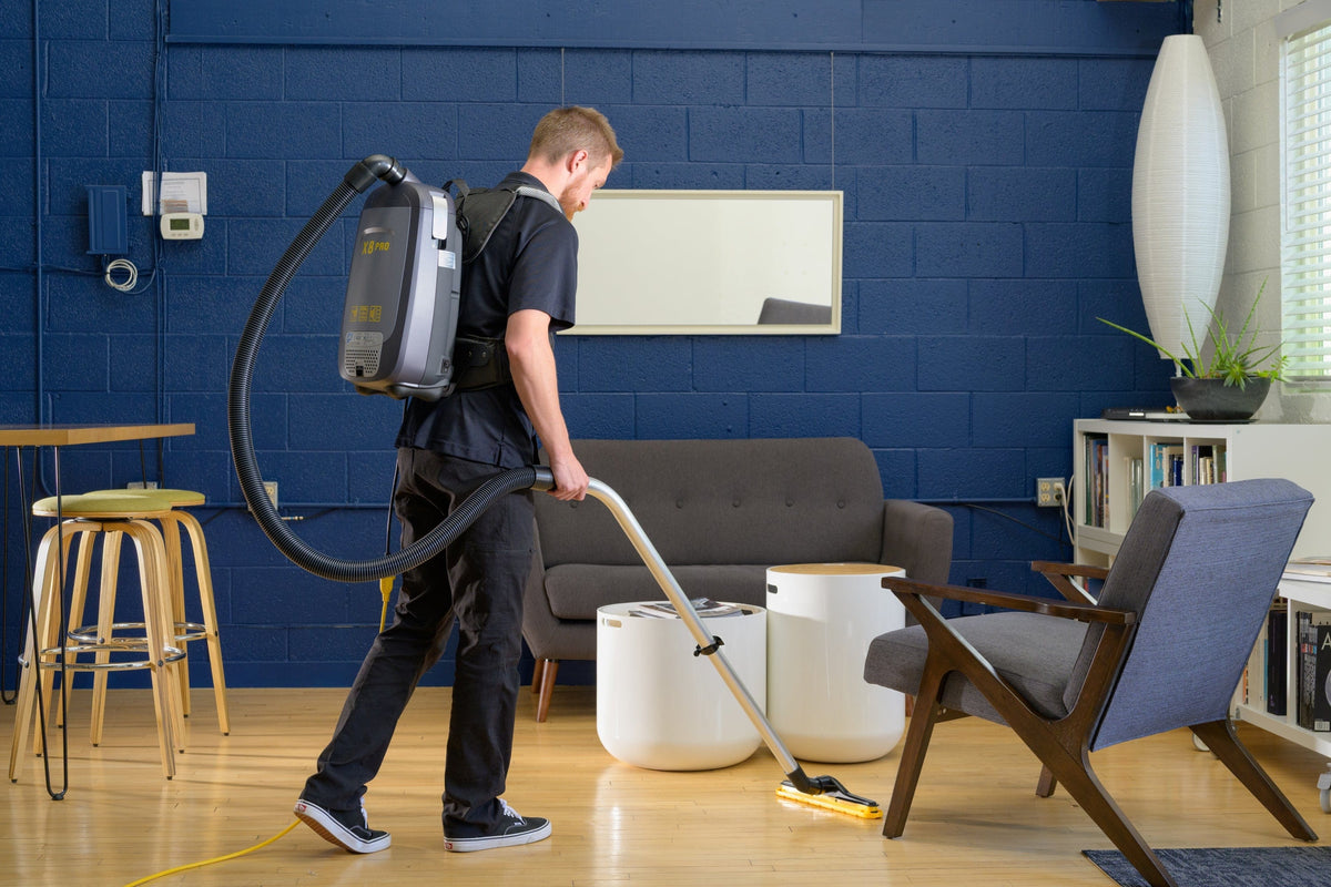 Prolux X8 Pro Commercial Backpack Vacuum w/ Deluxe 1 1/2