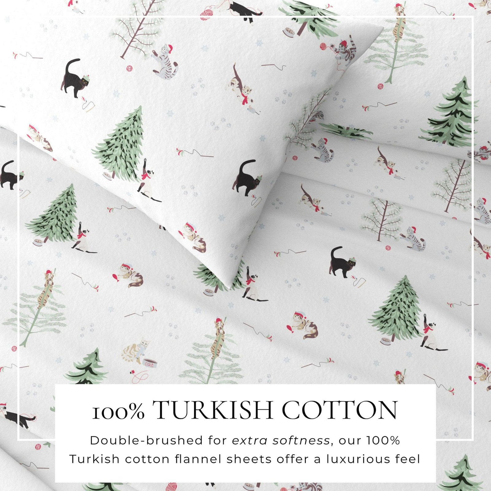 100% Turkish Cotton Flannel Sheet Sets - Boulder Collection