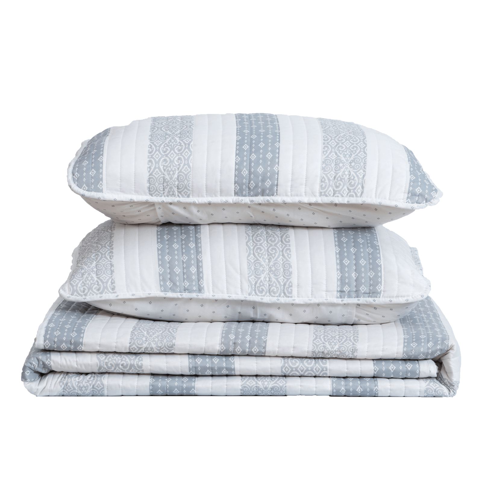 3-Piece Stripe Quilt - Adele Collection