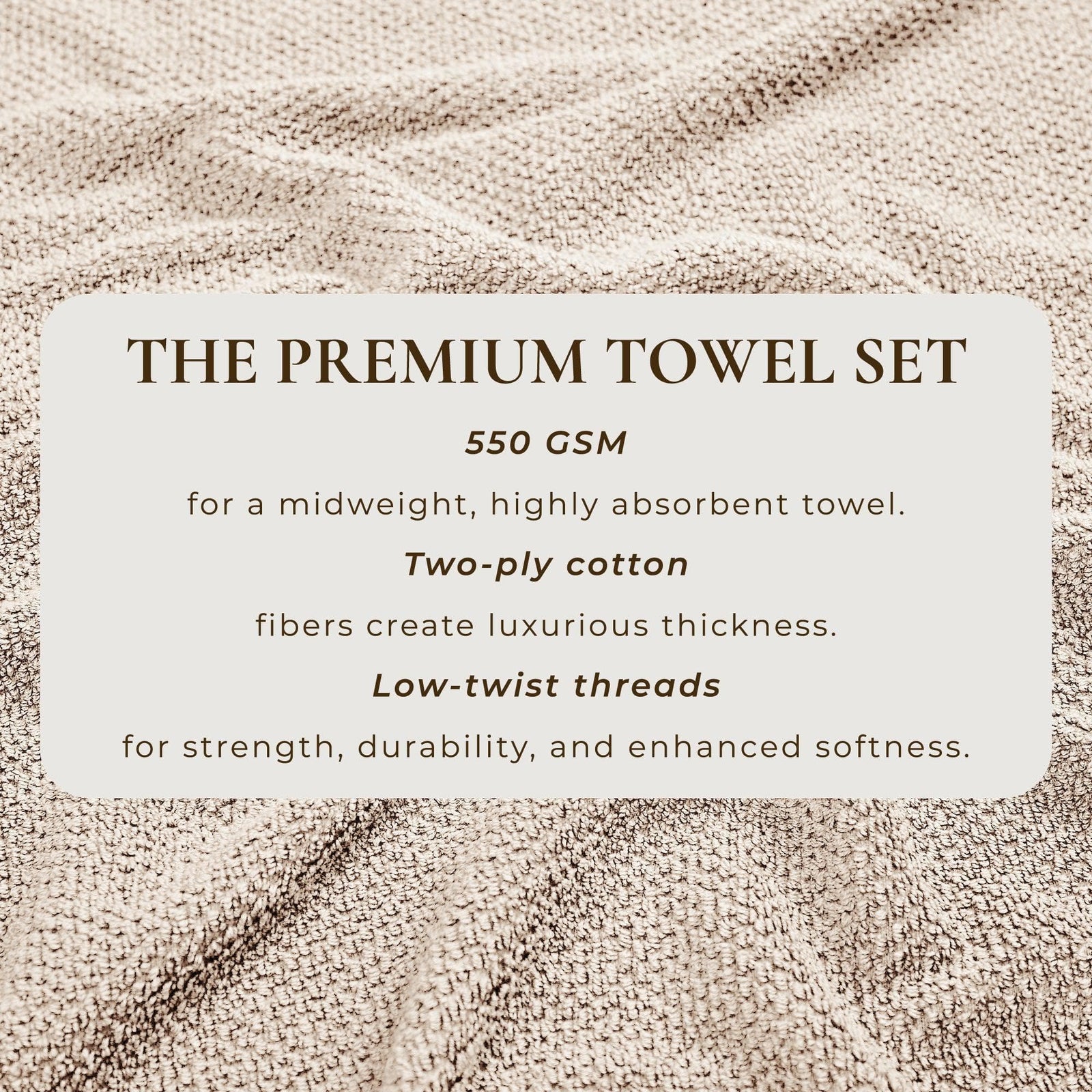 Cotton Textured Bath Towel Set - Acacia Collection