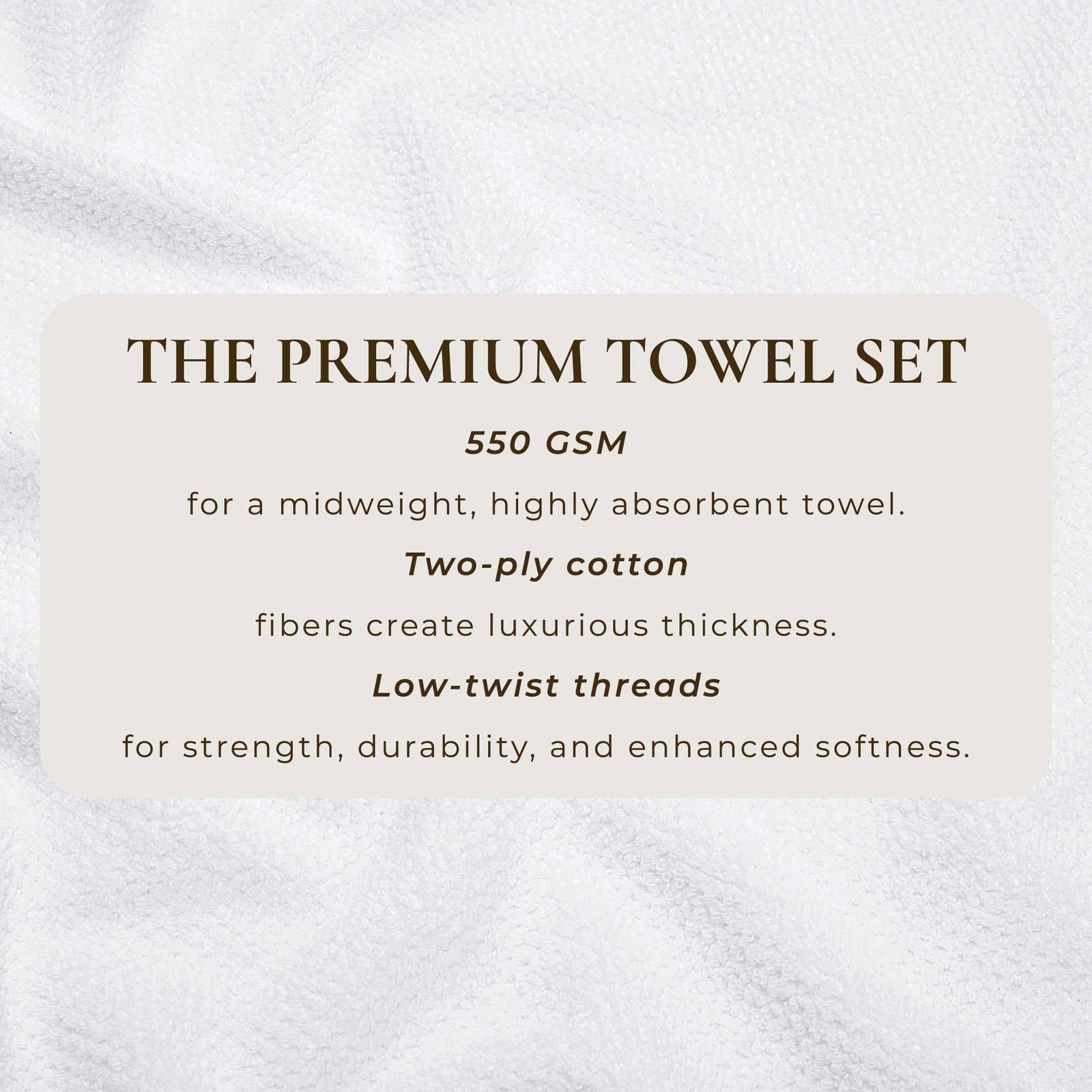 Cotton Textured Bath Towel Set - Acacia Collection