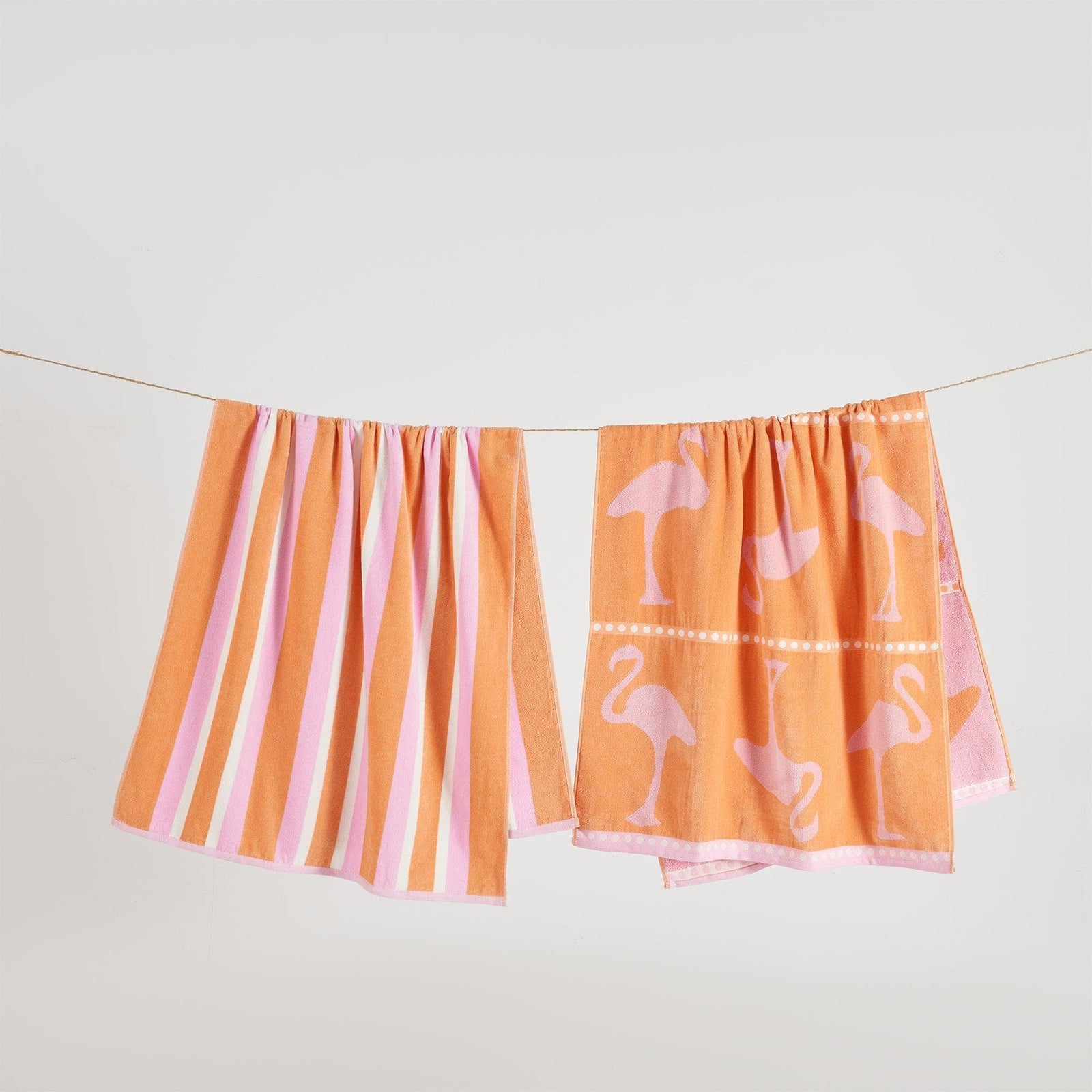 2 Pack 100% Cotton Jacquard Beach Towels - Playa Collection