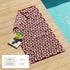 Oversized Retro Printed Beach Towel - St. Barts Collection