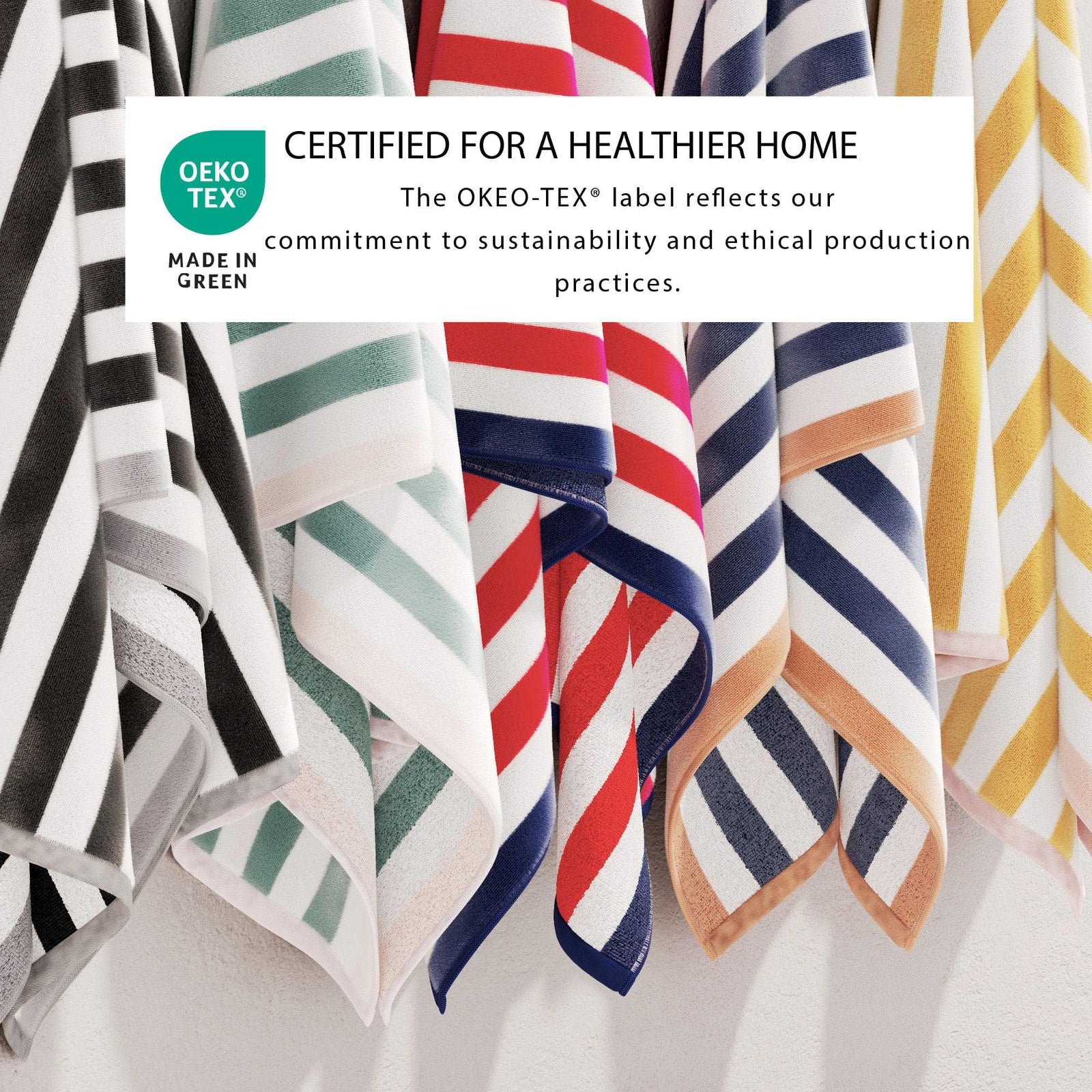 Oversized Striped Border Cabana Beach Towel - Santa Cruz