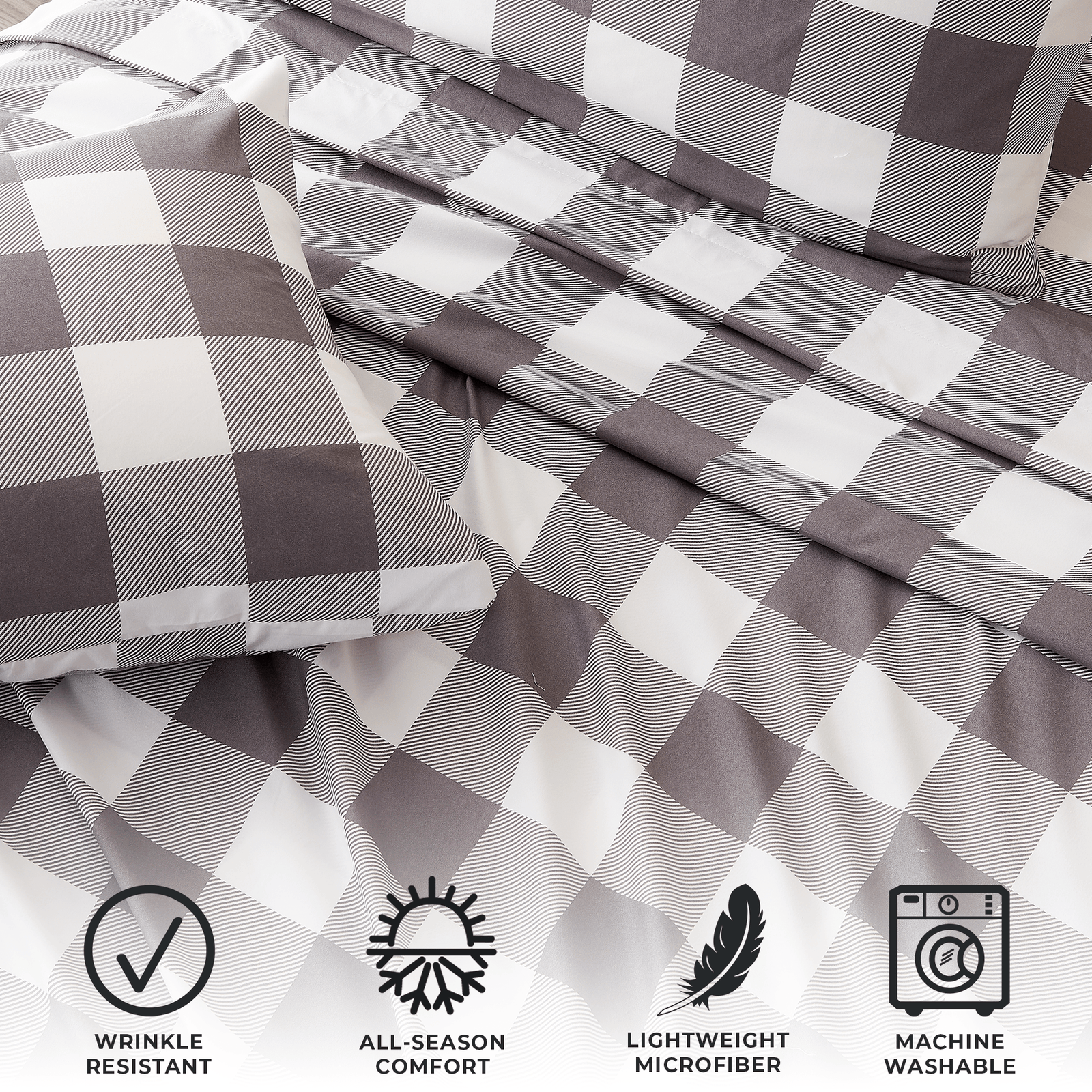 4 Piece Microfiber Sheet Set - Baylor Collection