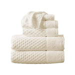 Cotton Diamond Waffle Weave Bath Towel Set - Grayson Collection