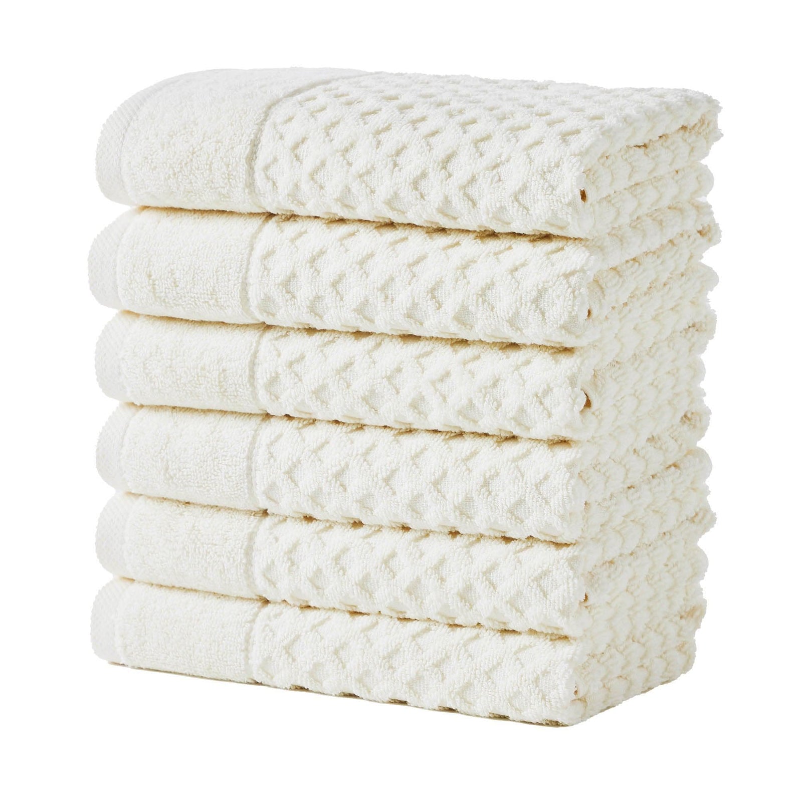 Cotton Diamond Waffle Weave Bath Towel Set - Grayson Collection