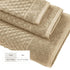 Cotton Diamond Waffle Weave Bath Towel Set - Grayson Collection