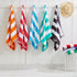 Cotton Velour Cabana Stripe Beach Towel - Novia Collection