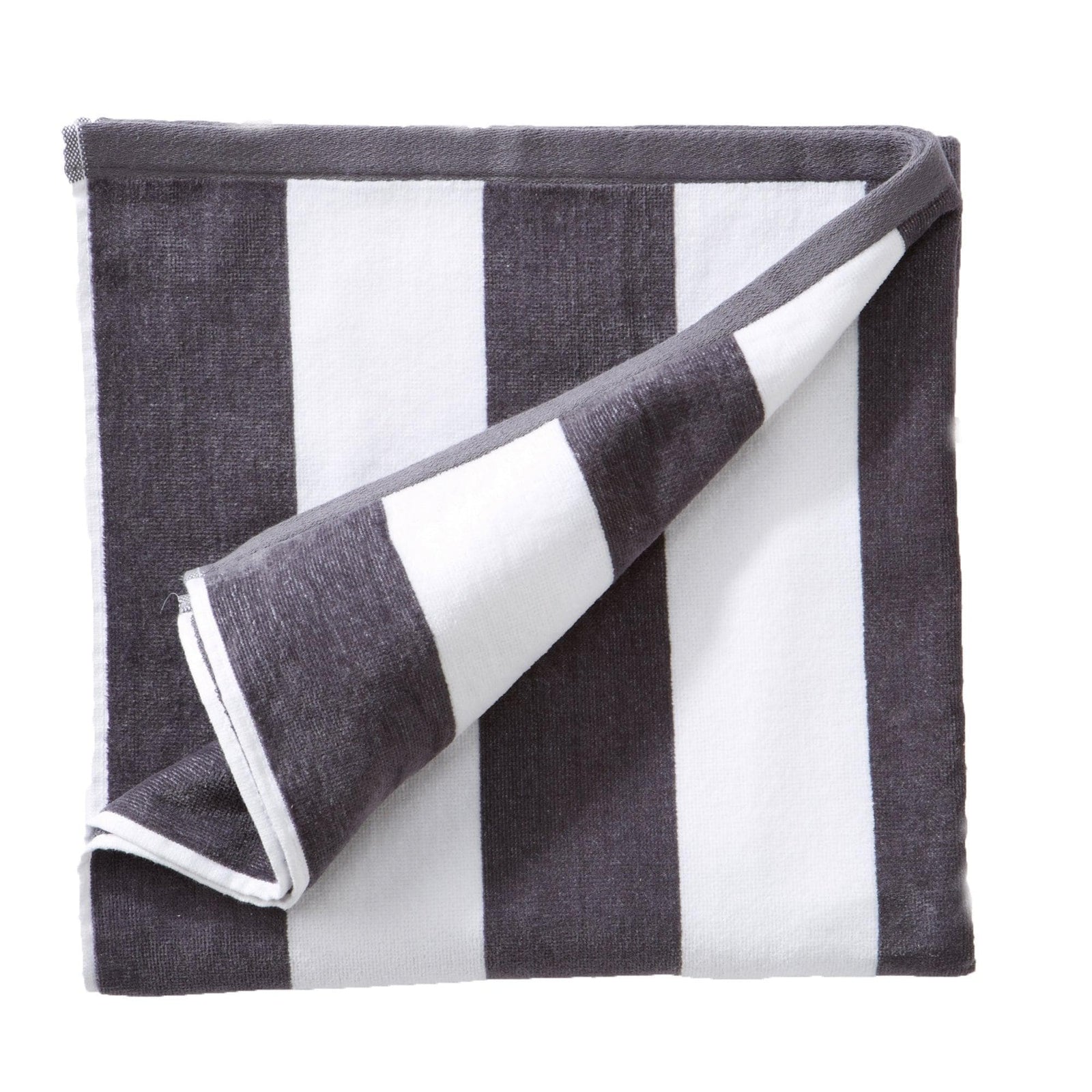 Cotton Velour Cabana Stripe Beach Towel - Novia Collection