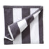 Cotton Velour Cabana Stripe Beach Towel - Novia Collection