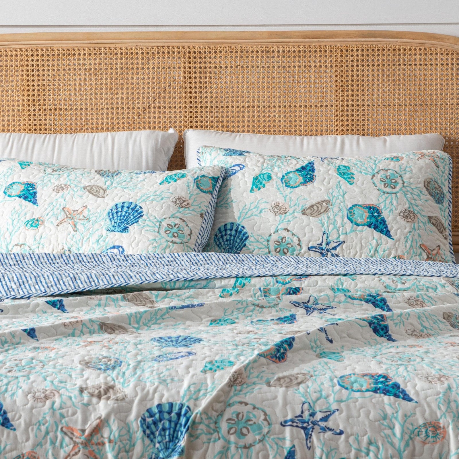 3-Piece Coastal Quilt Set - Bali Collection