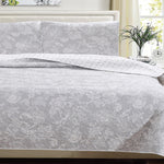 3-Piece Floral Quilt - Emma Collection
