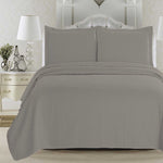 3-Piece Herringbone Stitched Quilt - Louise Collection