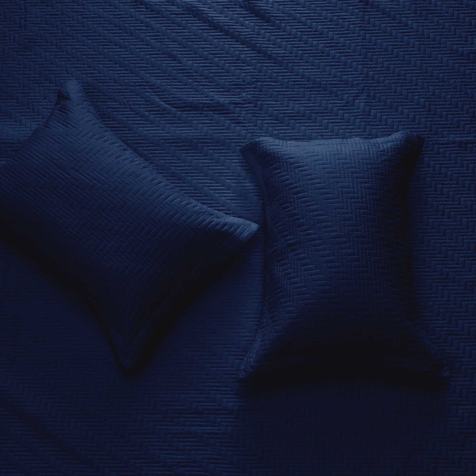 3-Piece Herringbone Stitched Quilt - Louise Collection