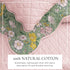 Floral Print & Scalloped Edge Cotton Quilt Set - Gwen Collection