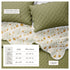 Floral Print & Scalloped Edge Cotton Quilt Set - Ilianna Collection