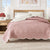 Floral Print & Scalloped Edge Cotton Quilt Set - Sandie Collection
