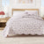 Floral Print & Scalloped Edge Cotton Quilt Set - Sandie Collection
