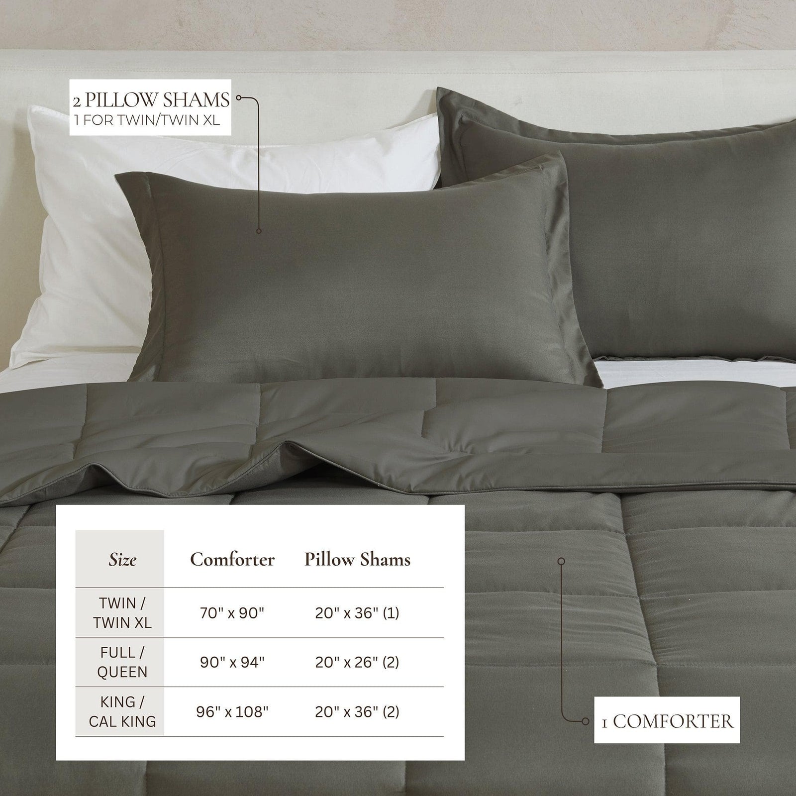 Reversible Comforter Set - Odette Collection