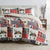 Reversible Christmas Comforter and Sham Set - Holiday / Lodge Odette Collection