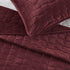 Velvet Box-Stitched Quilt Set - Vivica Collection