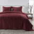 Velvet Box-Stitched Quilt Set - Vivica Collection