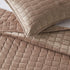 Velvet Box-Stitched Quilt Set - Vivica Collection