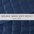 Velvet Box-Stitched Quilt Set - Vivica Collection