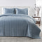 Velvet Box-Stitched Quilt Set - Vivica Collection